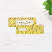 花柄の価格ラベル、プロファイルカード (デスク)