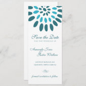 花柄の保存日付 セーブザデート (正面/裏面)