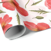 花柄の包装紙 ラッピングペーパー (ロールコーナー)
