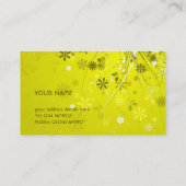 花柄の名刺 名刺 (裏面)