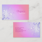 花柄の名刺 名刺 (正面/裏面)