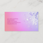 花柄の名刺 名刺 (裏面)