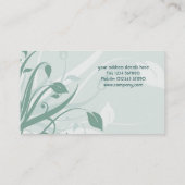 花柄の名刺 名刺 (裏面)