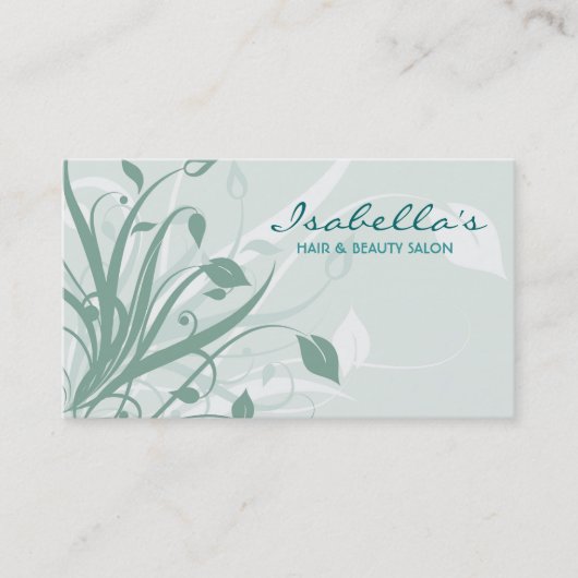 花柄の名刺 名刺 (正面)