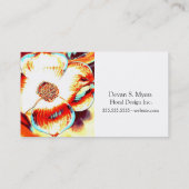 花柄の名刺 名刺 (裏面)