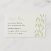 花柄の名刺 名刺 (裏面)