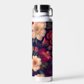 花柄の壁紙 ウォーターボトル (背面)