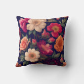 花柄の壁紙 クッション (裏面)