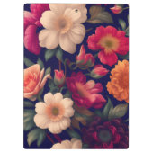 花柄の壁紙 クリップボード (裏面)