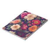 花柄の壁紙 ノートパッド (回転)