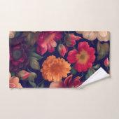 花柄の壁紙 バスタオルセット (ハンドタオル)