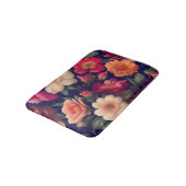 花柄の壁紙 バスマット (アングル)