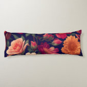 花柄の壁紙 ボディピロー (裏面)