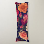 花柄の壁紙 ボディピロー (正面縦)