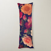 花柄の壁紙 ボディピロー (裏面 (縦))