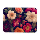 花柄の壁紙 マグネット (横)