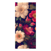 花柄の壁紙 ラックカード (正面)