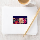 花柄の壁紙 ラベル (インサイチュ)