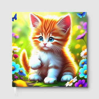 花柄の幻想世界のアートに登場する愛らしいトラ猫P ゲストブック