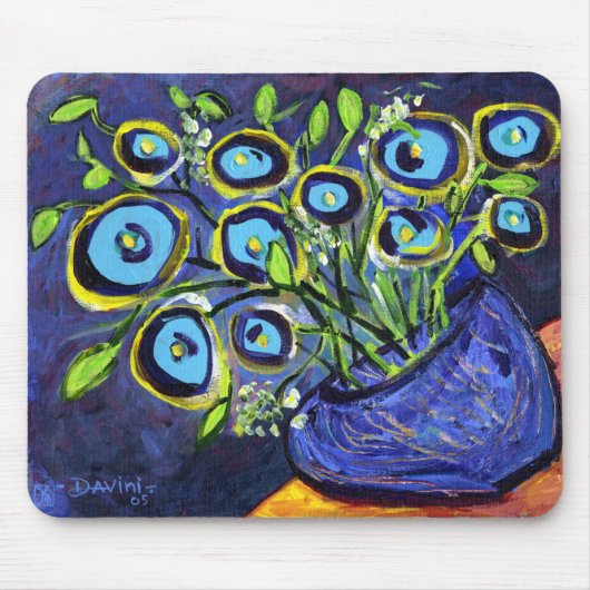 花柄の抽象芸術17のmousepad マウスパッド (正面)