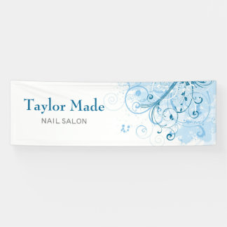 花柄の旗 横断幕