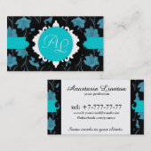 花柄の普遍的な職業 名刺 (正面/裏面)