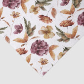 花柄の秋用ティッシュペーパー 薄葉紙 (詳細)