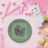 花柄の紙皿 ペーパープレート (パーティー)