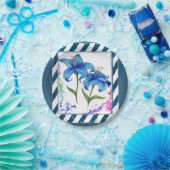 花柄の紙皿 ペーパープレート (パーティー)