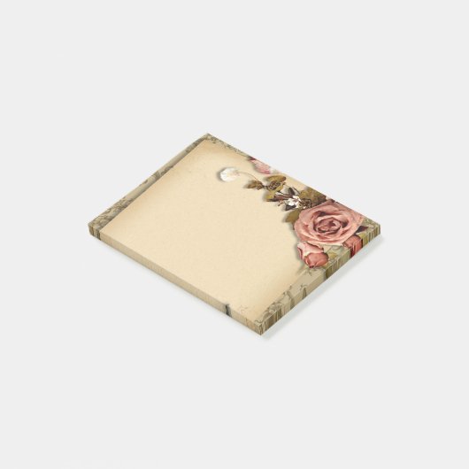 花柄の紙 ポストイット (アングル)