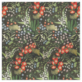 花柄の綿織物 ファブリック