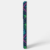 花柄の美しいデザイン SAMSUNG GALAXYケース (裏面横)