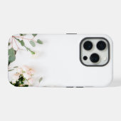 花柄の背景パターン iPhoneケース (裏面横)