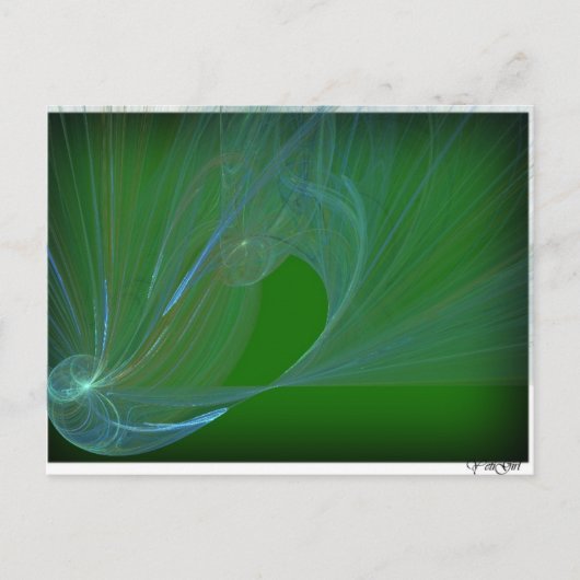 花柄の良い ポストカード (正面)