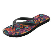 花柄の花束カラフル ビーチサンダル (アングル)