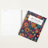花柄の花束カラフル プランナー手帳 (ディスプレー)