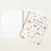 花柄の花束カラフル プランナー手帳 (ディスプレー)