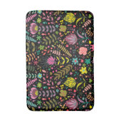 花柄の表面パターン - おしゃれな花の壁紙 バスマット (正面縦)