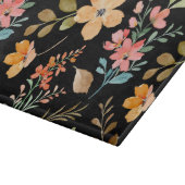 花柄の表面パターン - ファッション水彩 春 カッティングボード (角)