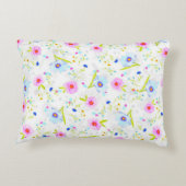 花柄の装飾用クッション。 アクセントクッション (裏面)