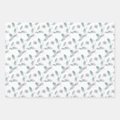 花柄の誕生日包装紙シート ラッピングペーパーシート (正面2)