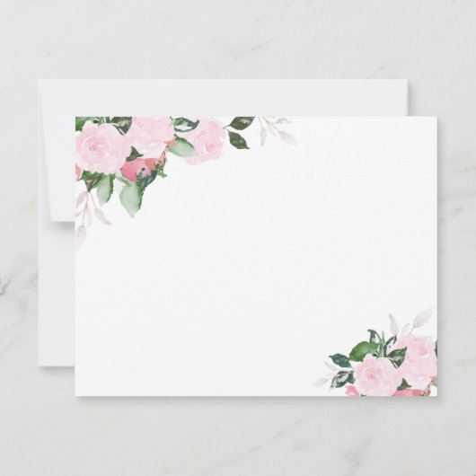 花柄の開花のバーラップの宗教サンキューカード サンキューカード (裏面)