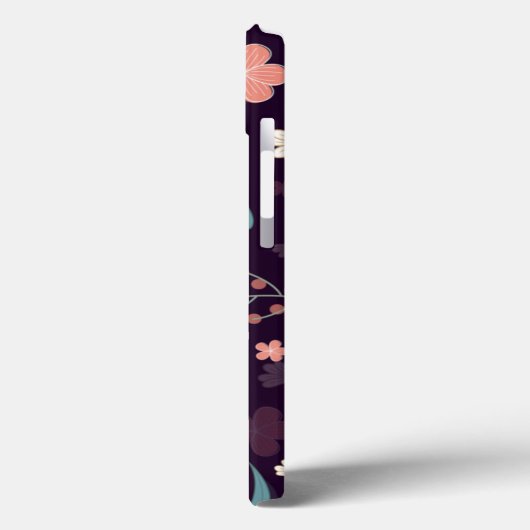 花柄の電話ケース Case-Mate iPhoneケース (裏面 / 左)