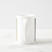 花柄の骨灰磁器のマグ ボーンチャイナマグカップ (裏面)