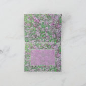 花柄の「早くよくなってね!」グリーティングカード サンキューカード (内部)