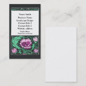 花柄のBeardsleyの名刺 名刺 (正面/裏面)