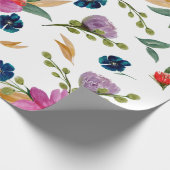 花柄のJoyeauxシグネチャー包装紙 ラッピングペーパー (角)