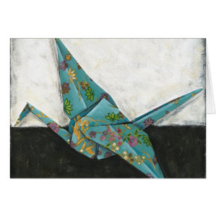 花柄のOrigamiクレーン