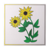 花柄はタイルを設計しました タイル (正面)