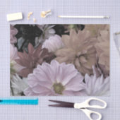 花柄はダリアの庭の花のティッシュペーパーを抽出します 薄葉紙 (クラフト)